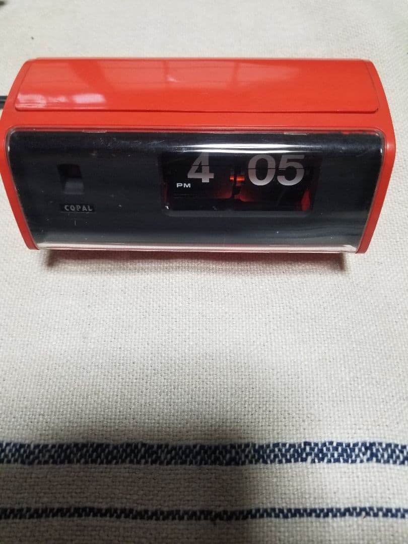 COPAL コパル 222 ミニ レトロ パタパタ時計 50HZ レッド