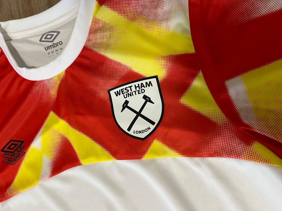 UMBRO ウエストハム　ウェストハム　プラシャツ　プレマッチシャツ　新品　L