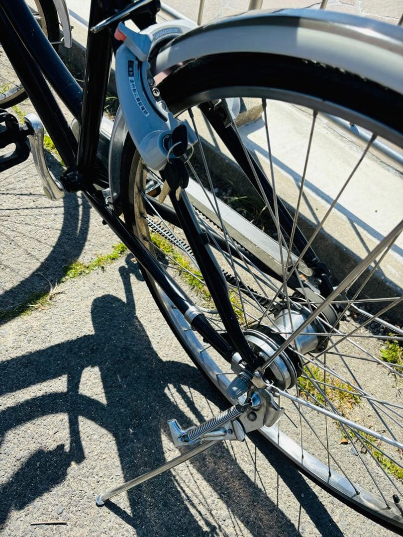 愛知県一宮市受取条件　アルベルト　自転車　L型　27インチ　鍵3本　黒色ブラック