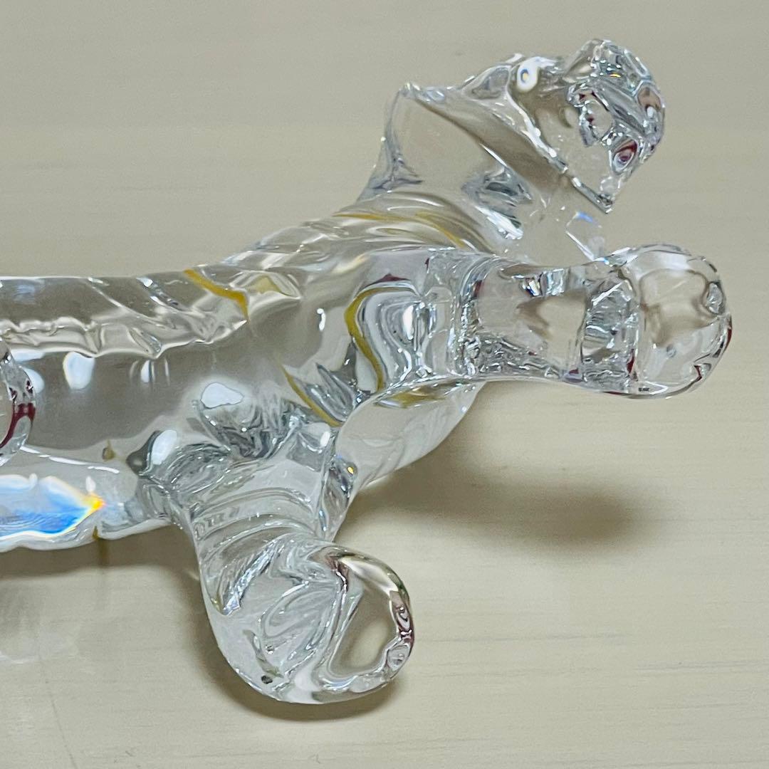 Baccarat バカラ 干支 寅 クリスタル 金彩 フィギュリン 置物