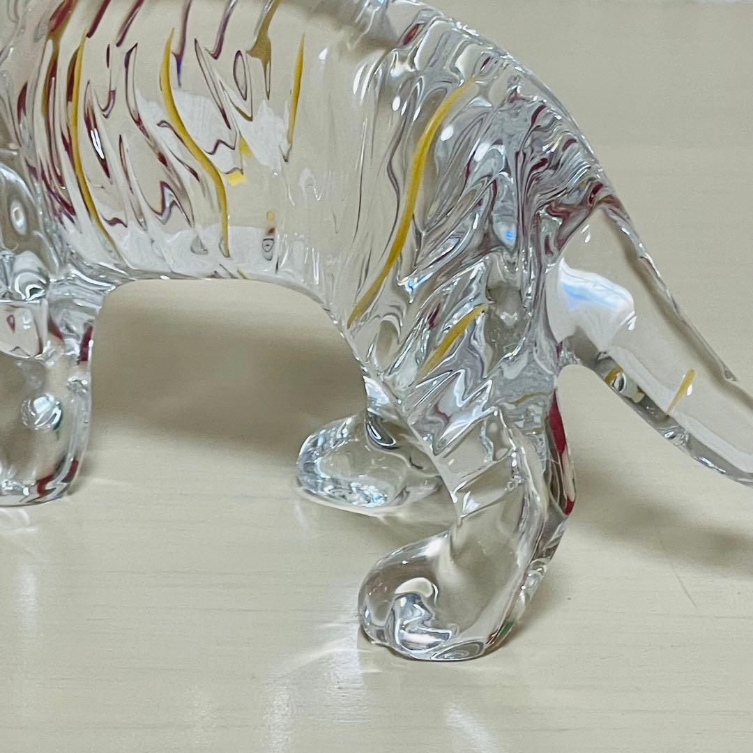 Baccarat バカラ 干支 寅 クリスタル 金彩 フィギュリン 置物