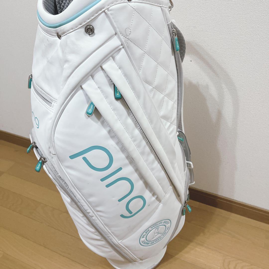 K255 PING ピン ソフトPU レディース キャディバッグ フード無し
