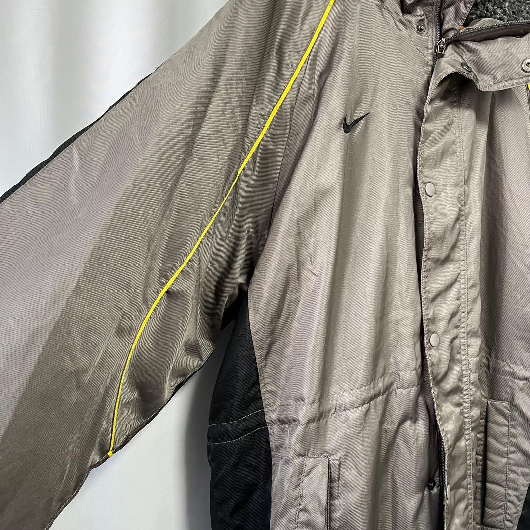 Nike ボア フリース裏地 ベンチコート シルバー　ナイキ　メンズ　L