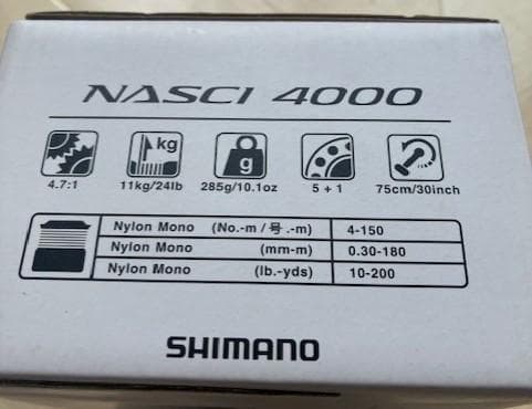 新品★SHIMANO シマノ 21 NASCI ナスキー 4000 リール 釣り