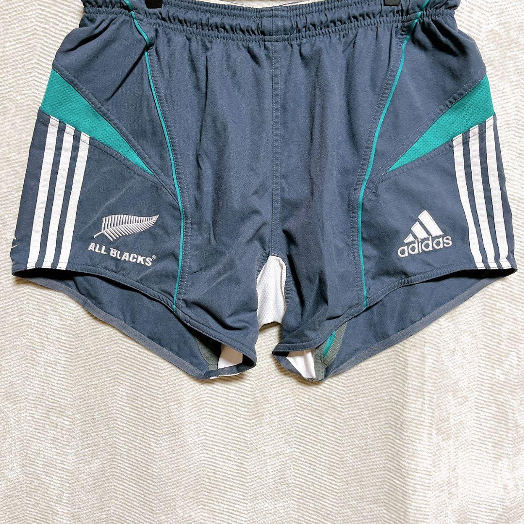 adidas オールブラックス 公式ラグビー ショーツ 4XO ネイビー 速乾
