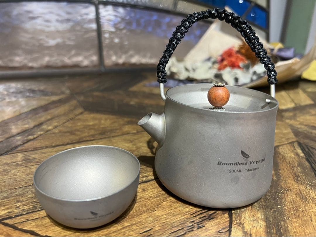 Boundless Voyage 230ml チタン 急須 ミニ チタン 茶こし