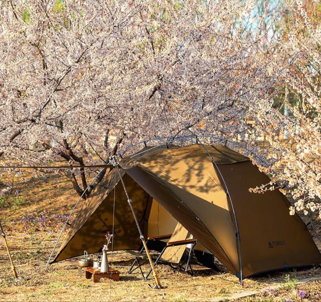 【未使用】POMOLY Dune Solo 軽量 1人用 ドーム型テント 煙突穴