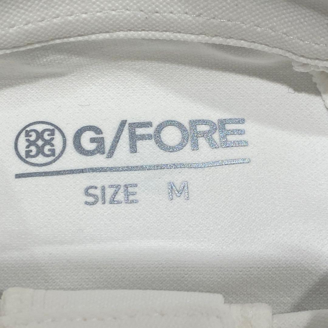 【未使用訳アリ】定価5.2万円G/FORE ホワイト 長袖ポロシャツ