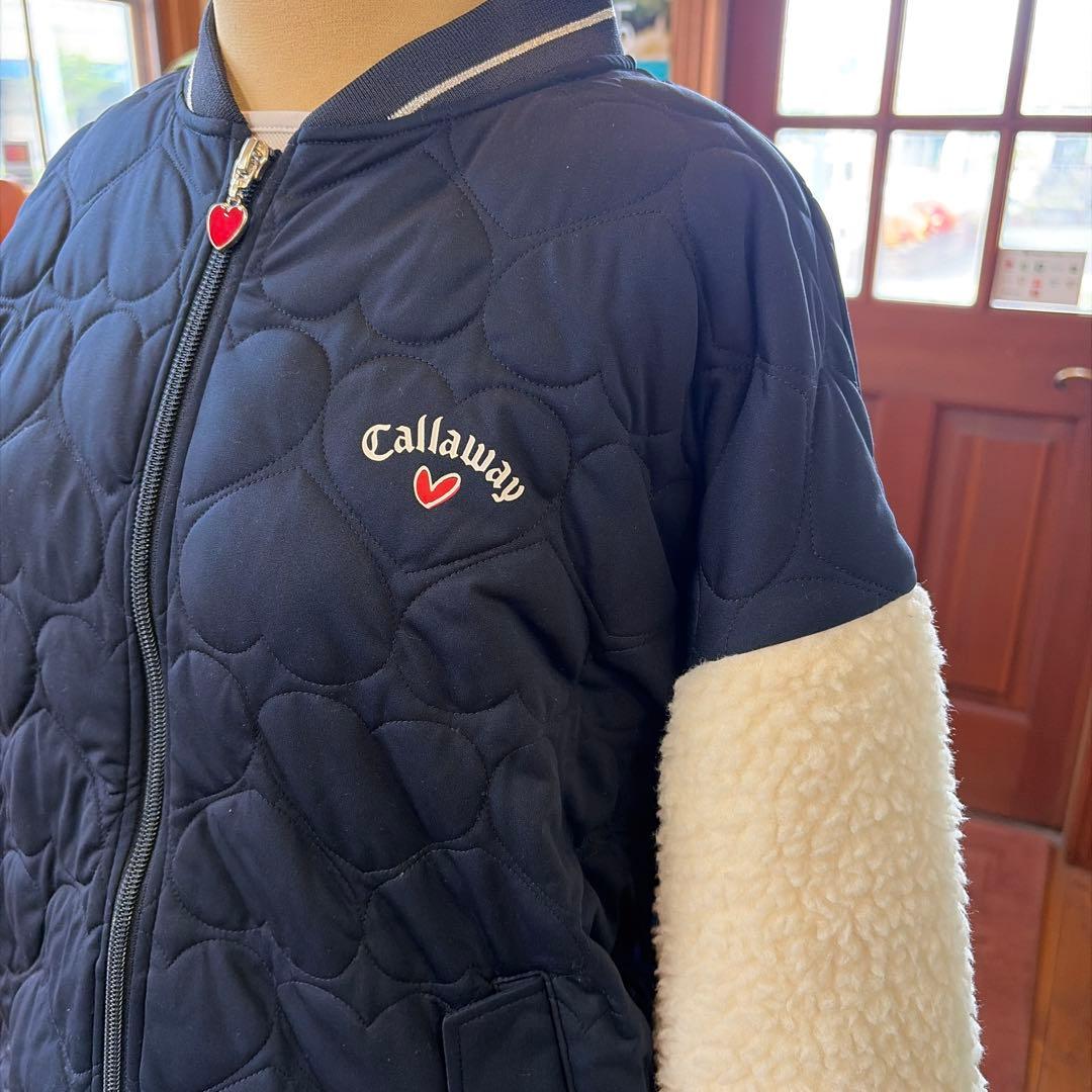 Callaway レディースジャケット ネイビー/ホワイト