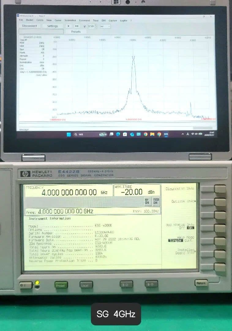 HP E4422B 250KHz-4.0GHz シグナルジェネレータ 現状動作品