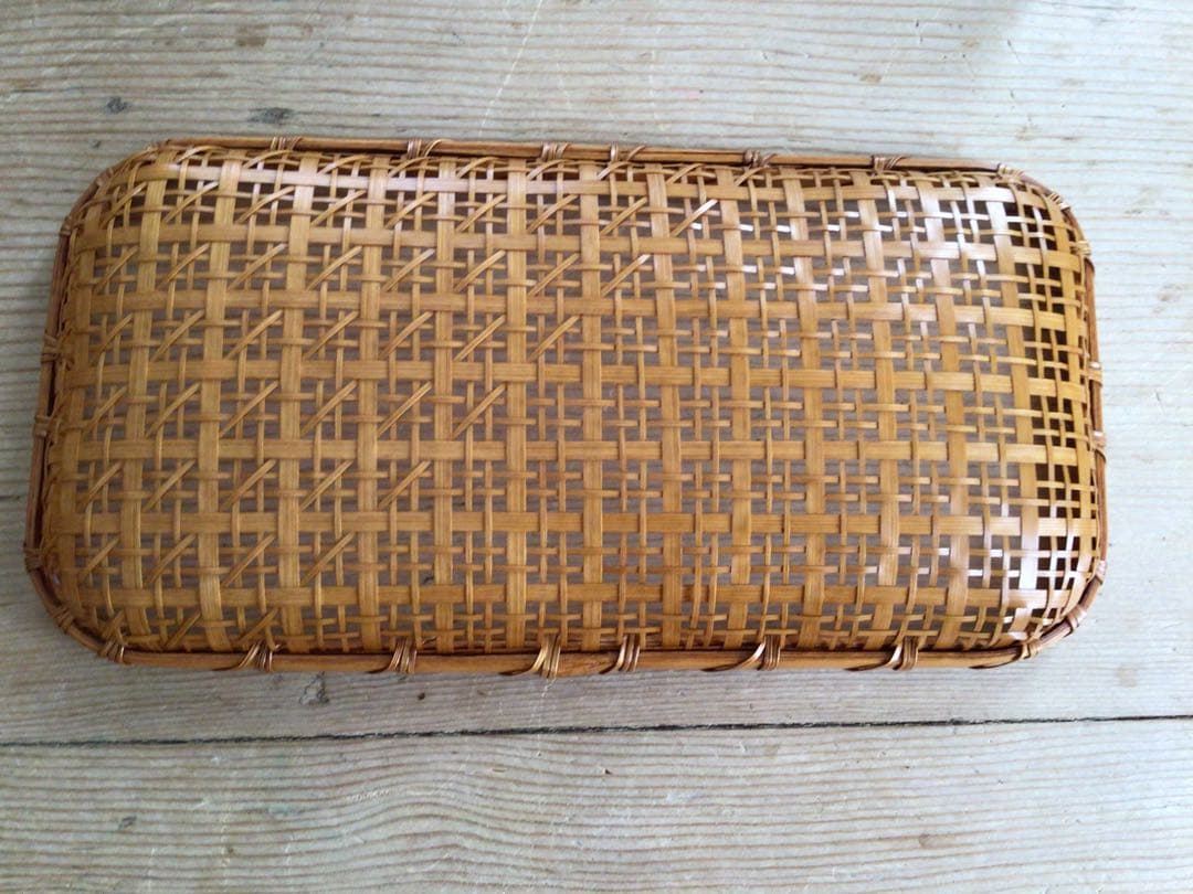 ⭕️⭕️【新品】竹工芸作家 榎本千冬 漆おしぼり入れ トレイ 三谷龍二⭕️⭕️