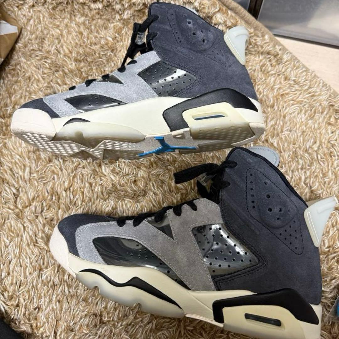 美品　Air Jordan 6 グレー/ブラック　us7