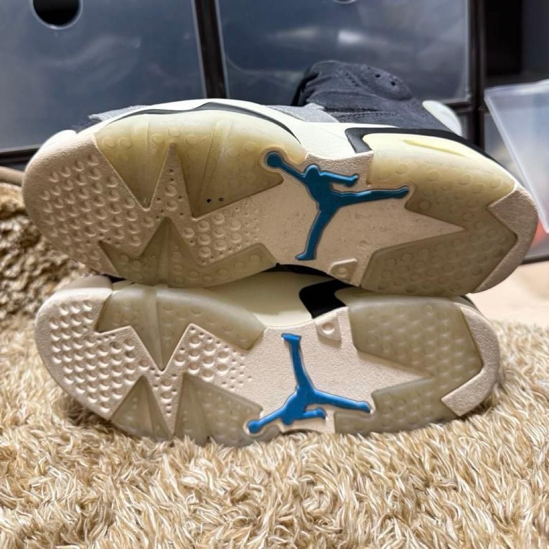 美品　Air Jordan 6 グレー/ブラック　us7