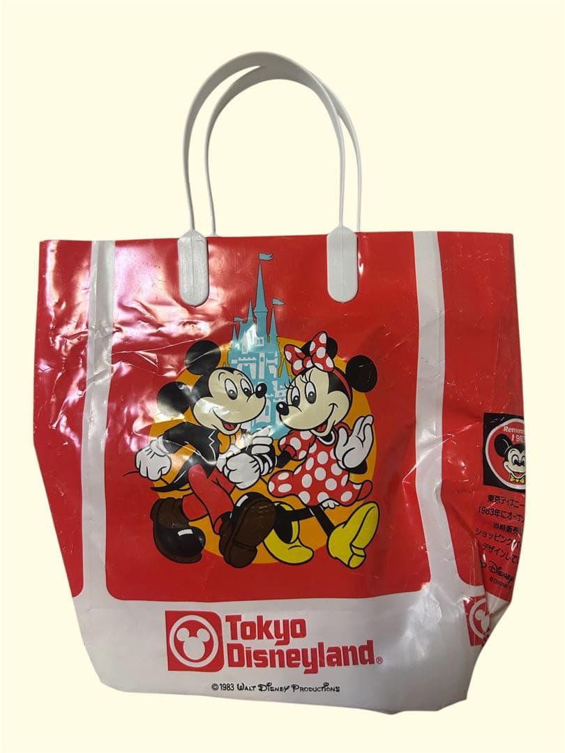 東京ディズニーランド　ビニール製ショッパー　マニア向け