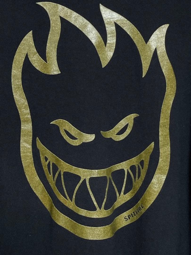 90s？ SPITFIRE ブラック ロングスリーブ Tシャツ　L〜XL相当