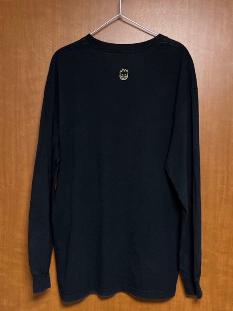 90s？ SPITFIRE ブラック ロングスリーブ Tシャツ　L〜XL相当