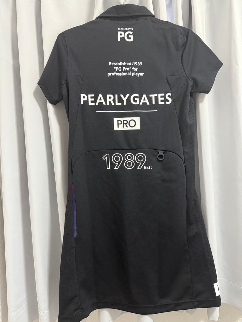 【PEARLY GATES】ブラック ワンピース【新品タグ付き】