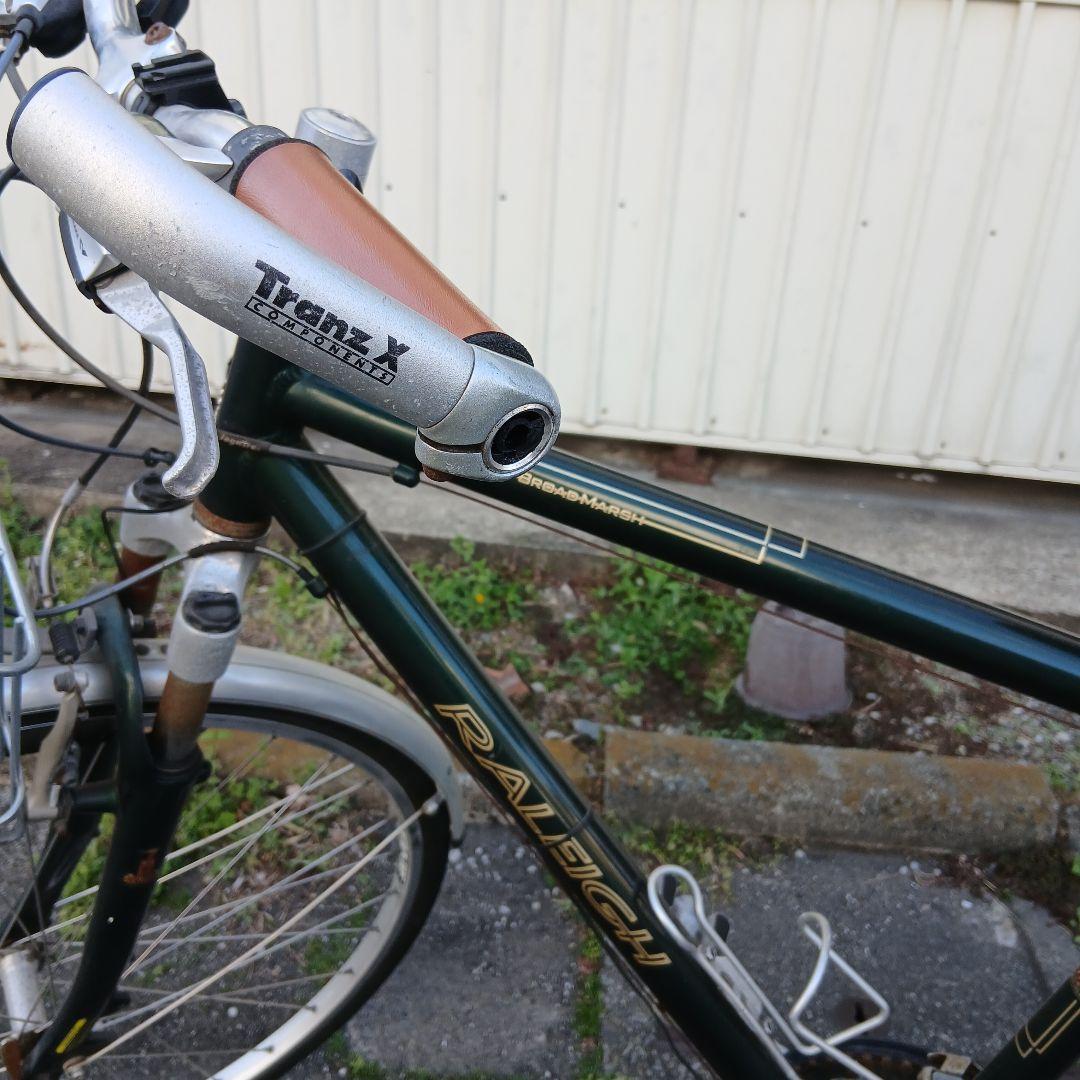 【葛飾区・引き取り限定】Raleigh Trenz X グリーン クロスバイク