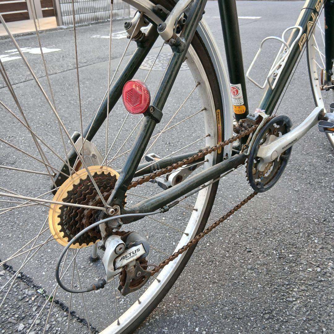 【葛飾区・引き取り限定】Raleigh Trenz X グリーン クロスバイク