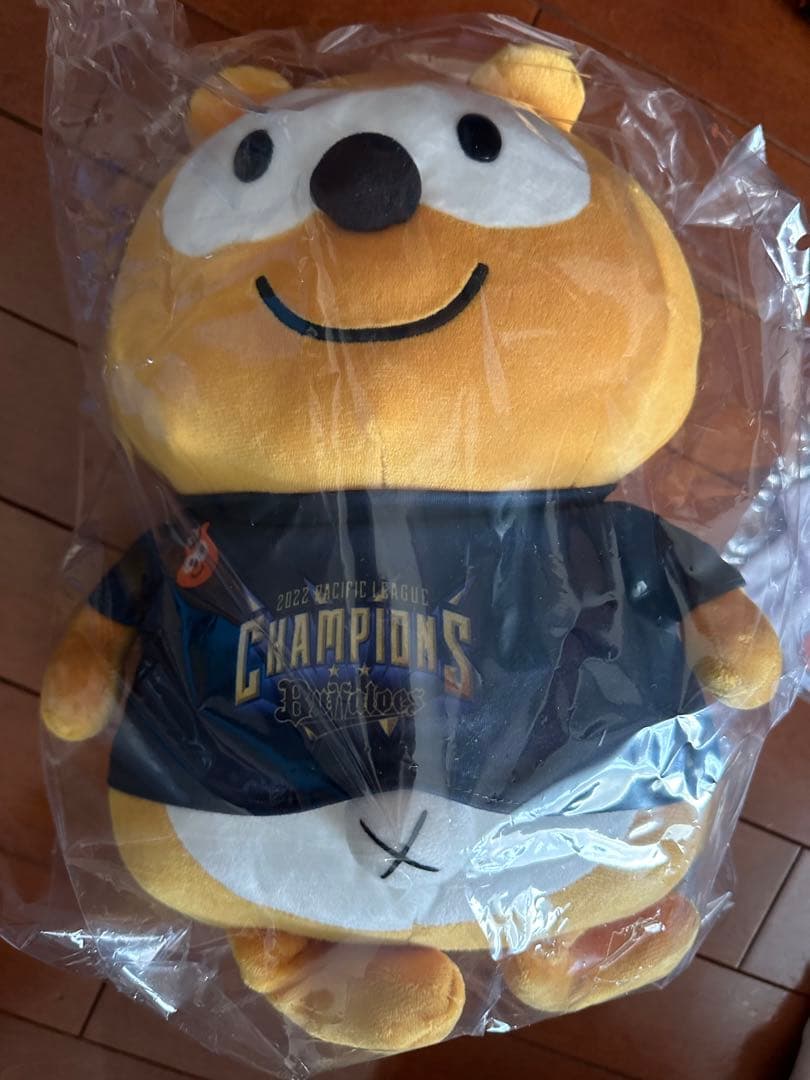 新品◤バファローズ☆ポンタ◢ ぬいぐるみ（リーグ優勝）+日本一ユニフォームセット