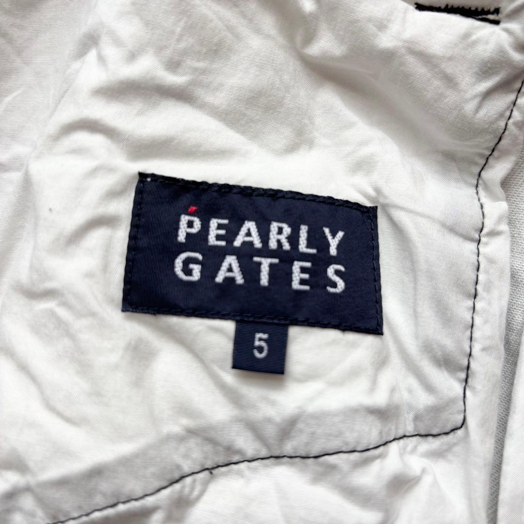 PEARLY GATES パーリーゲイツ 千鳥孔子柄 ストレッチパンツ ロゴ 5