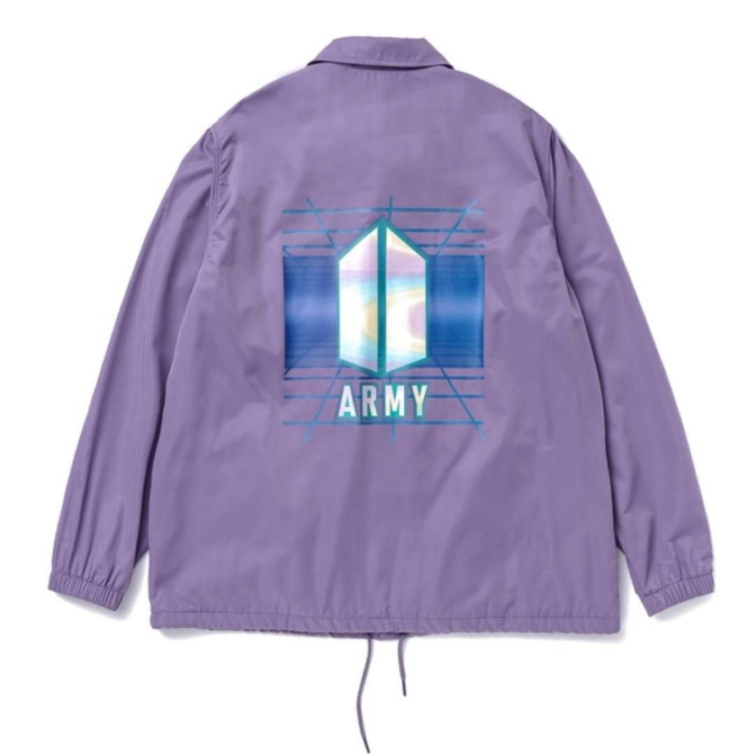 新品タグ付 BTS ロゴコーチジャケット ARMY