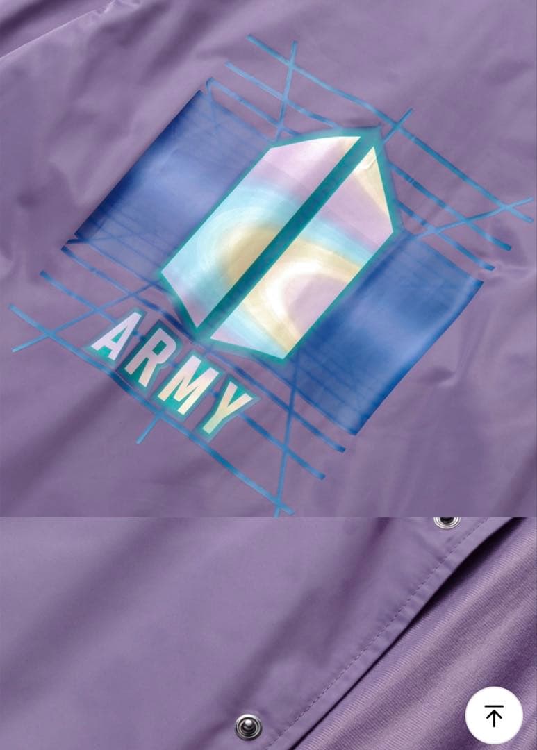 新品タグ付 BTS ロゴコーチジャケット ARMY