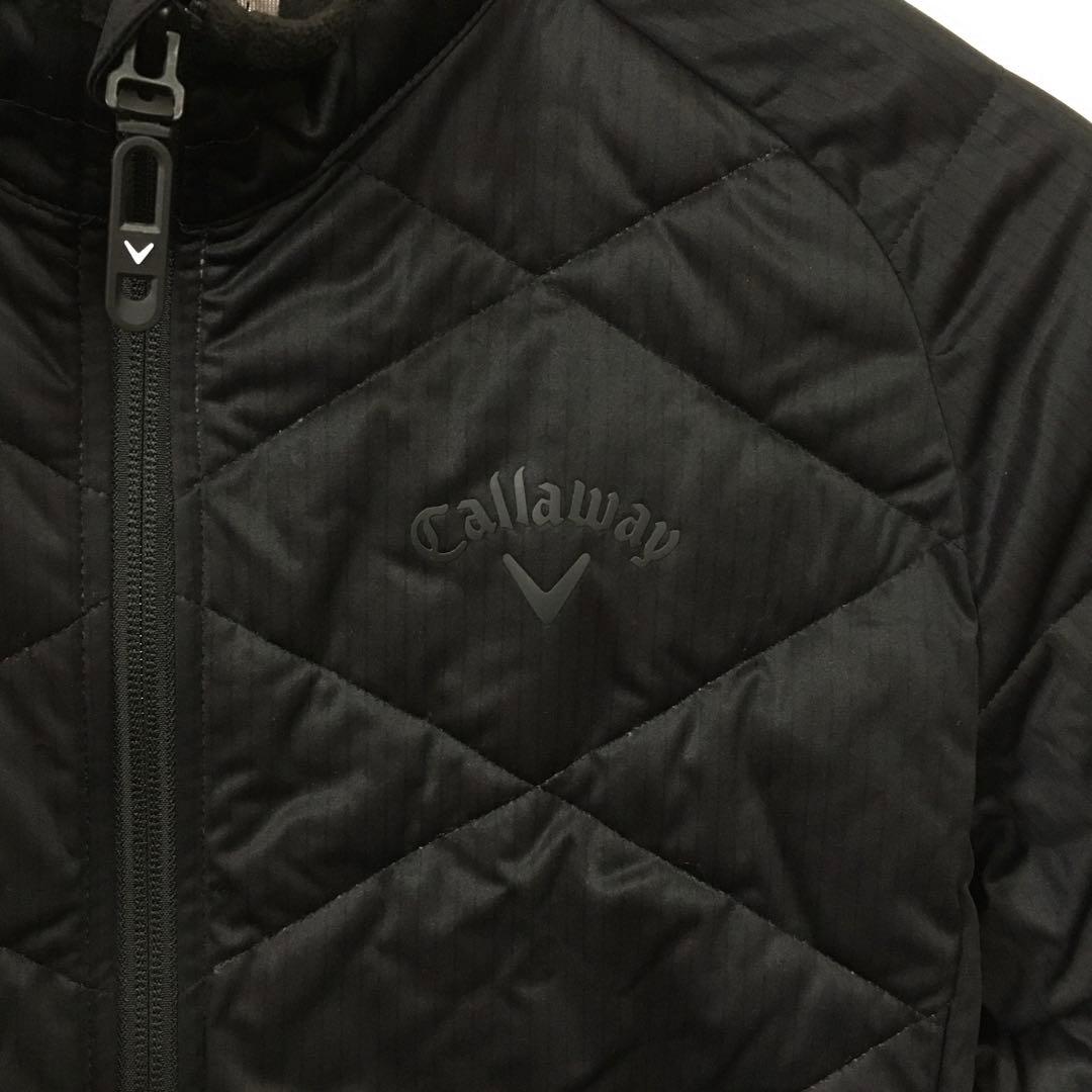 美品　キャロウェイ　ゴルフ　ストレッチ　中綿　ブルゾン　M　黒　callaway