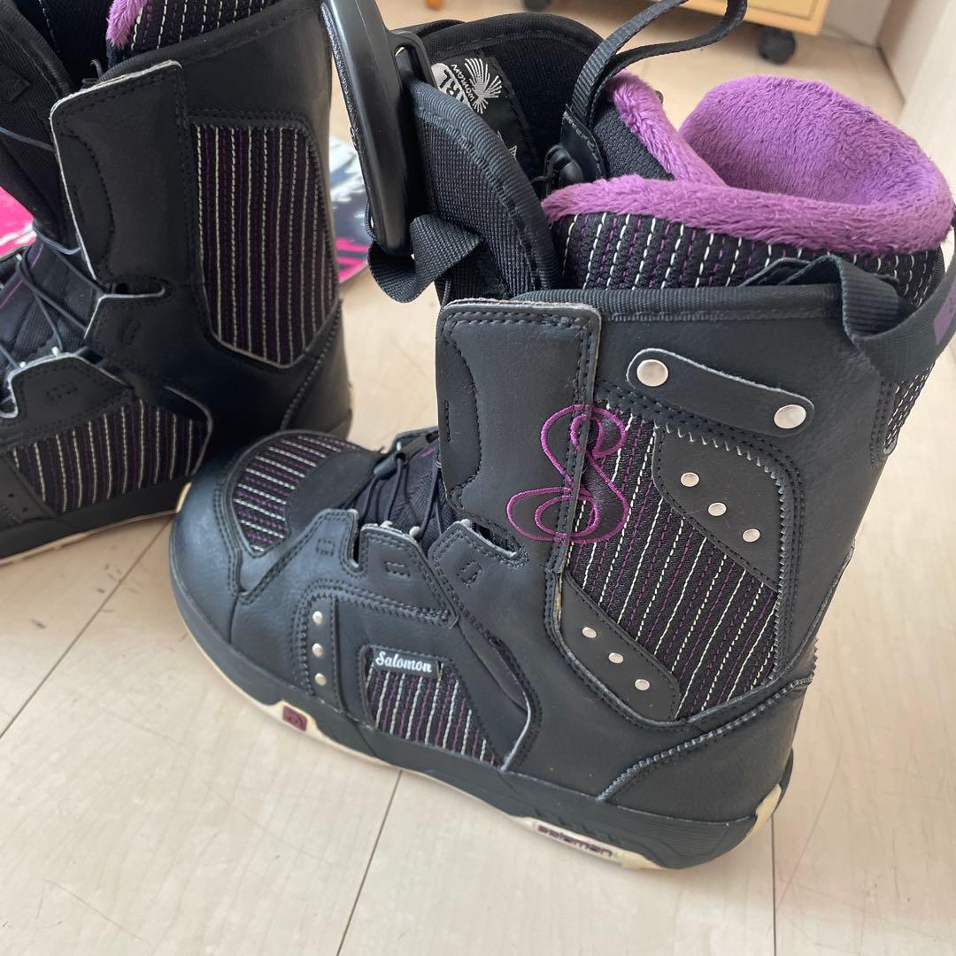 Salomon スノーボードブーツ 女性用 黒/紫