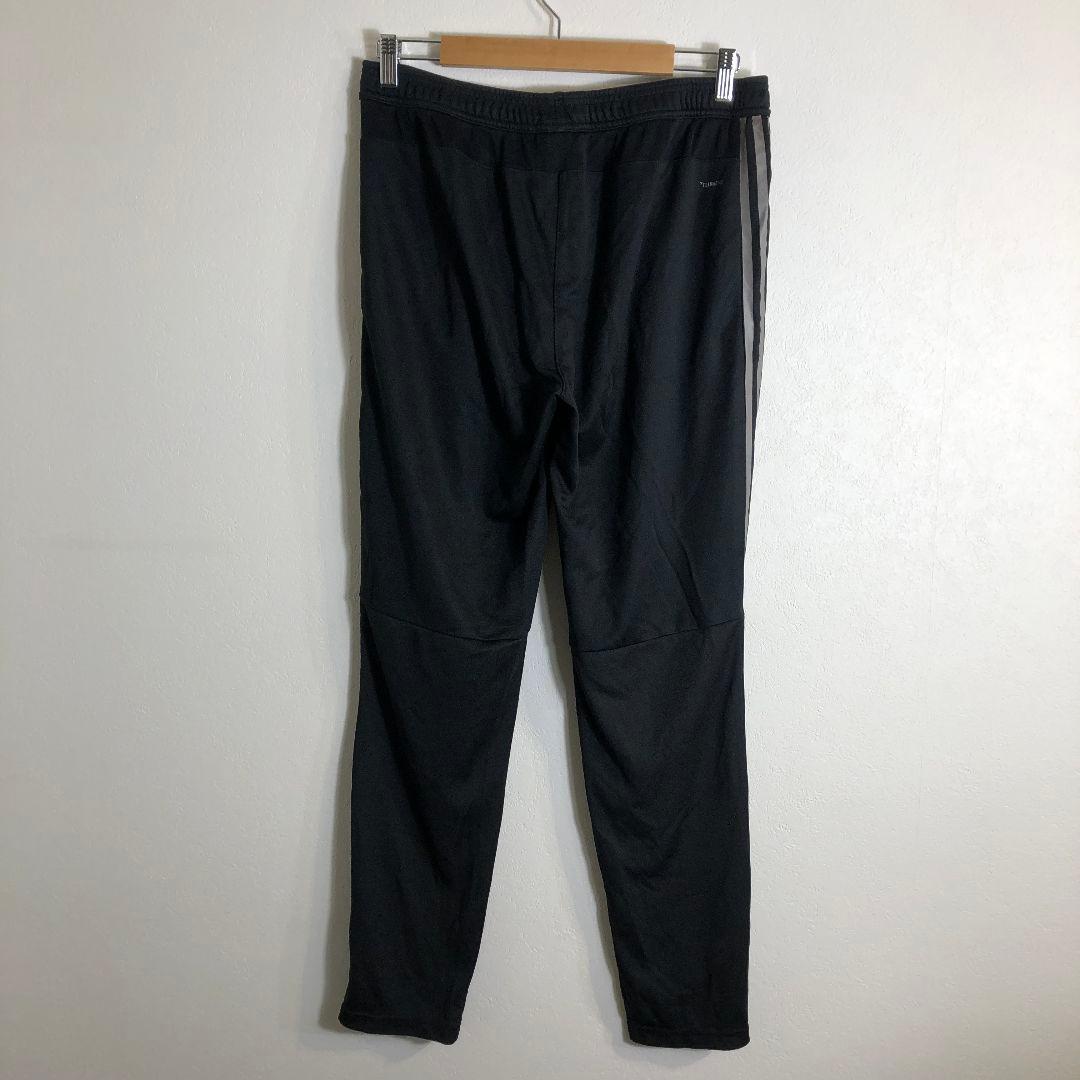 adidas/ブラックジャージパンツ/ストライプ/3本線