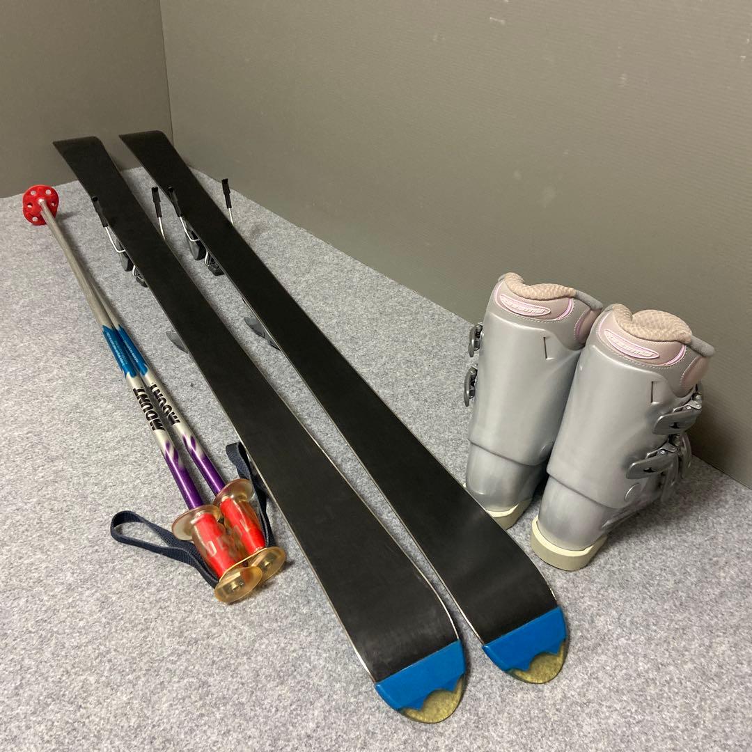 ★初心者向け★メンテ済　大人スキーセット　板150cm ブーツ24.5cm
