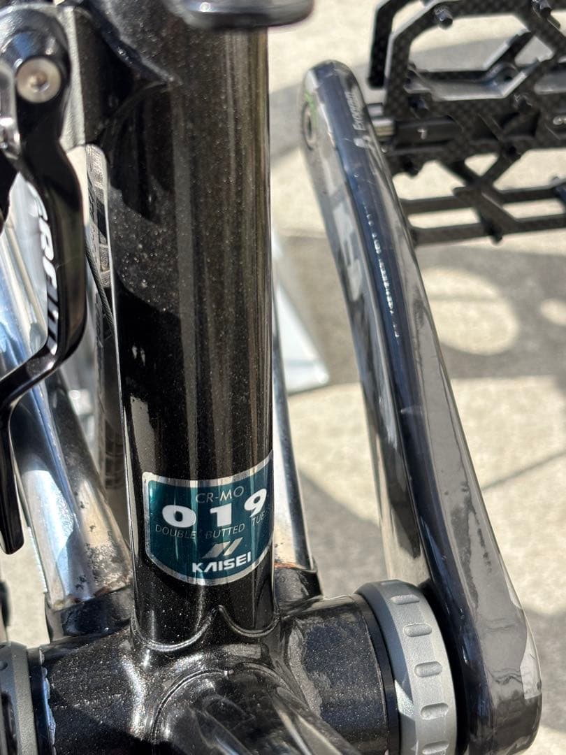 軽量クロモリ　スラムレッド22完成車　リムブレーキ　カーボンフォーク付