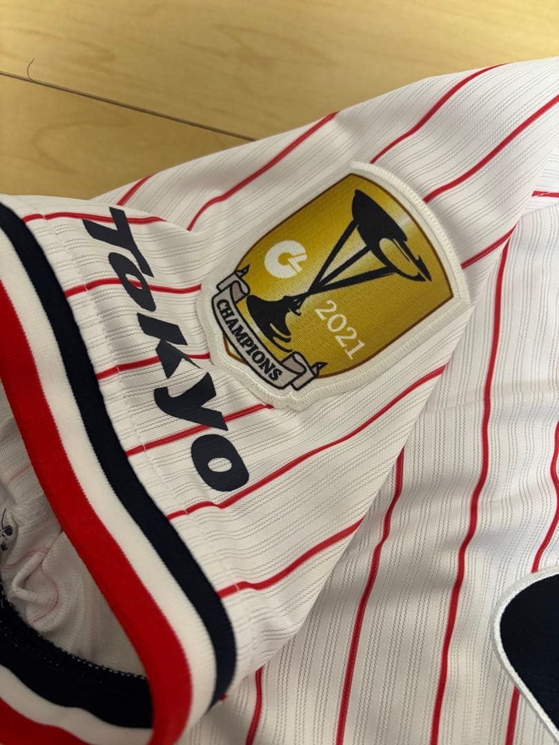東京ヤクルトスワローズ 村上宗隆 ユニフォーム M チャンピオンエンブレム