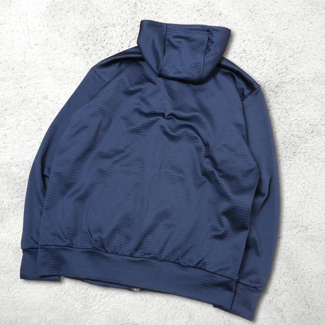 美品【オークリー】セットアップ XL 紺 ジャージ 上下 ワッフル生地 パーカー