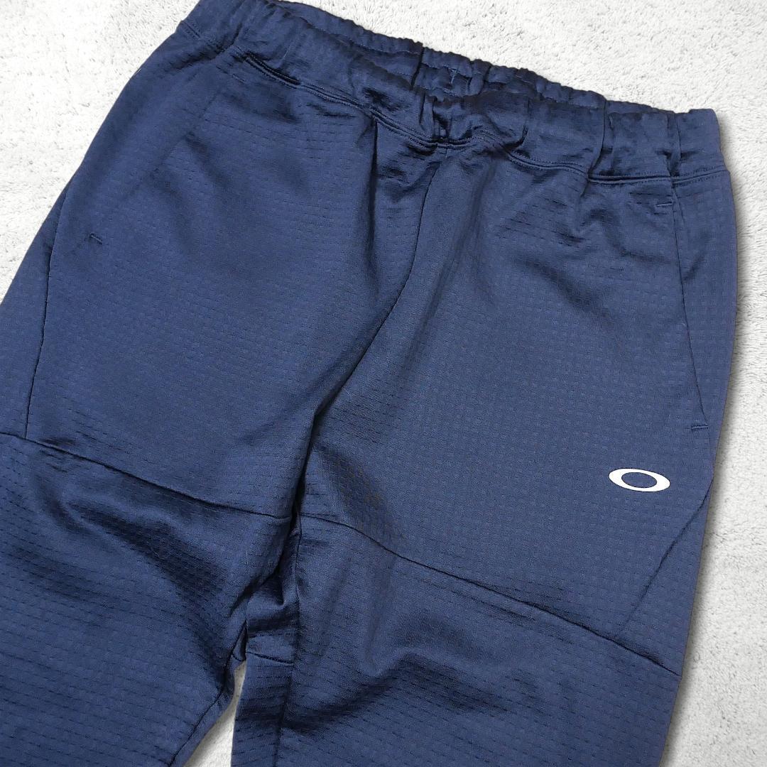 美品【オークリー】セットアップ XL 紺 ジャージ 上下 ワッフル生地 パーカー