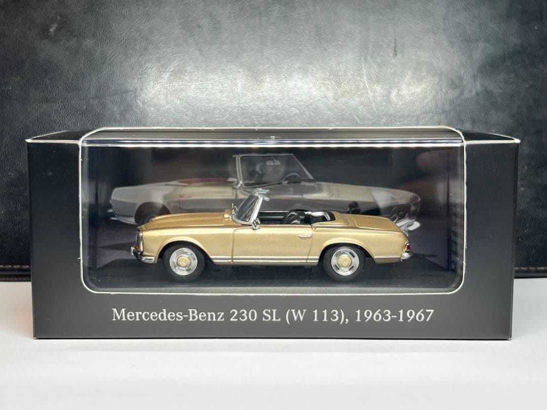 名車230 SL 1963 ゴールド ミニカー　1/43