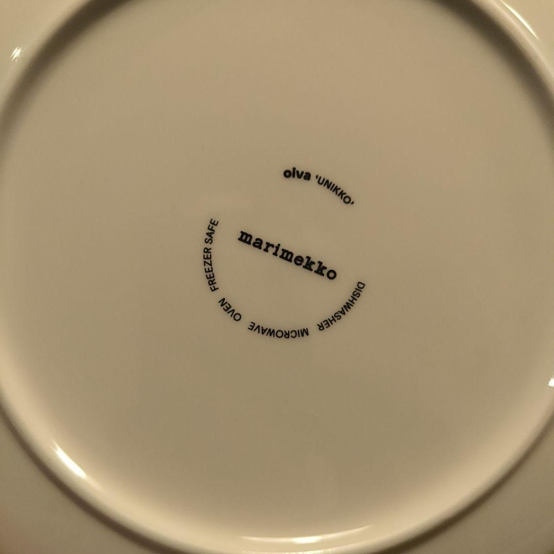 marimekko 20cm プレート 2枚セット ライトベージュ　ウニッコ