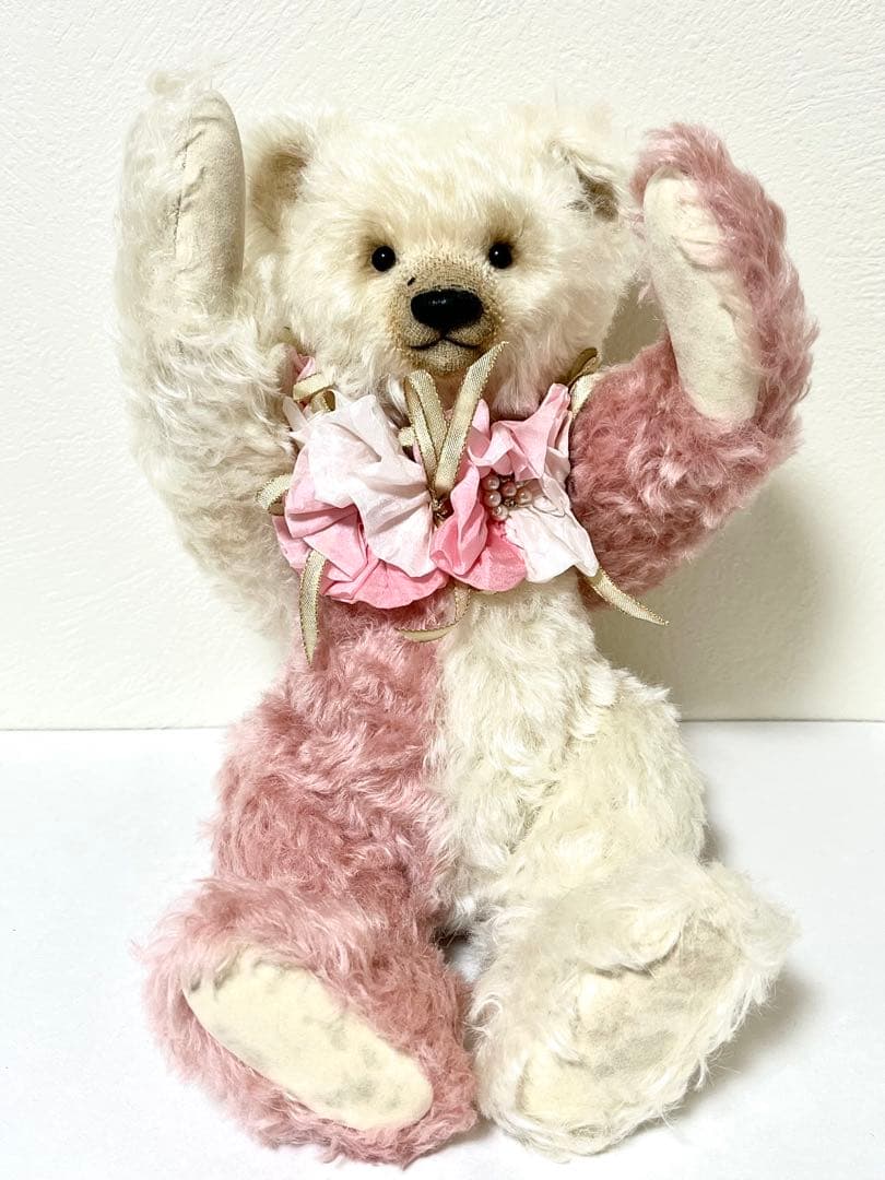 海外人気作家 テディベア 花のネックレス付き ぬいぐるみ 入手困難 イギリス