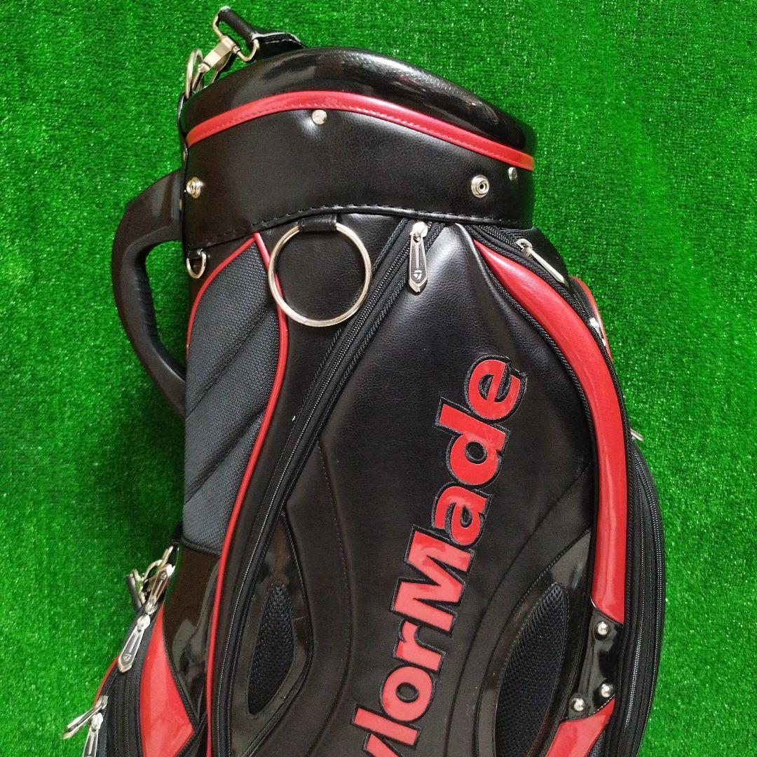 TaylorMade ゴルフキャディバッグ 黒/赤 フード無し