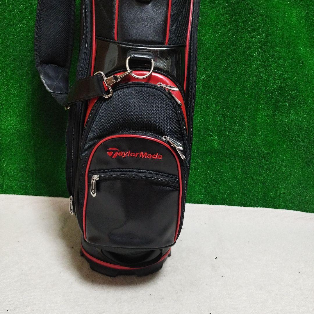 TaylorMade ゴルフキャディバッグ 黒/赤 フード無し