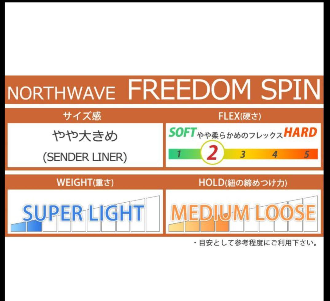 NORTHWAVE FREEDOM SPIN スノーボードブーツ ブラック