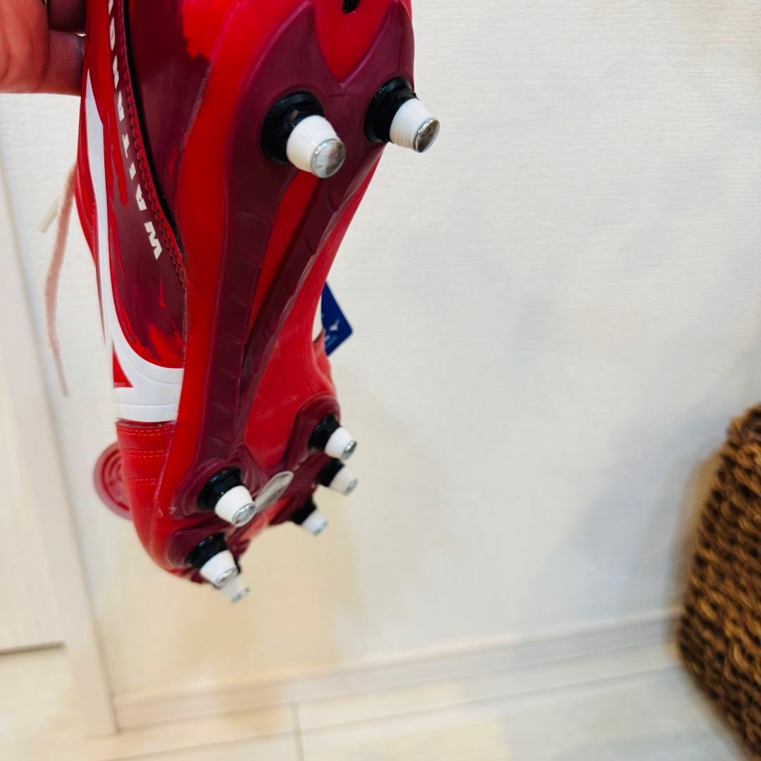 ラグビースパイク／29.0／赤×白／R1GA190001／新品・未使用品