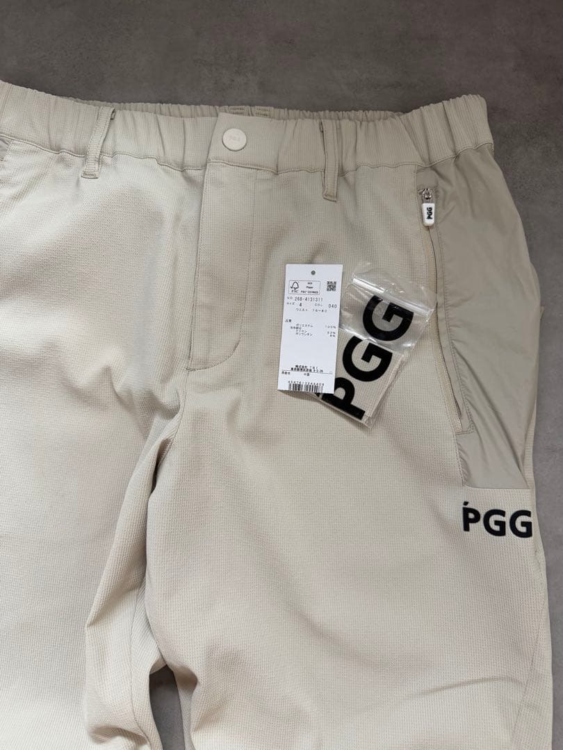 美品 ★PGG ジョガーパンツ パーリーゲイツベージュ PEARLY GATES