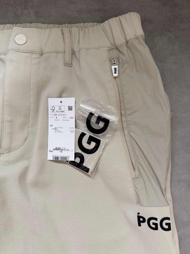 美品 ★PGG ジョガーパンツ パーリーゲイツベージュ PEARLY GATES
