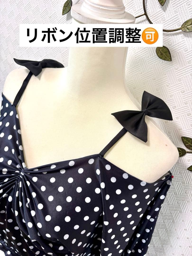 社交ダンス★新品★パーティー★レッスン★普段★ストレッチ★トップス★リボン