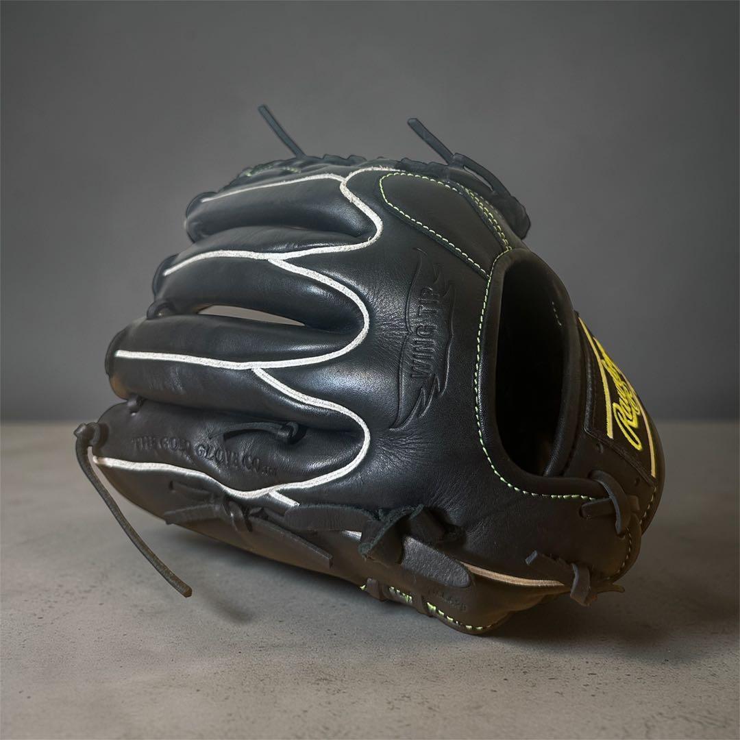 【美品】Rawlings 軟式グローブ 黒　オールラウンド