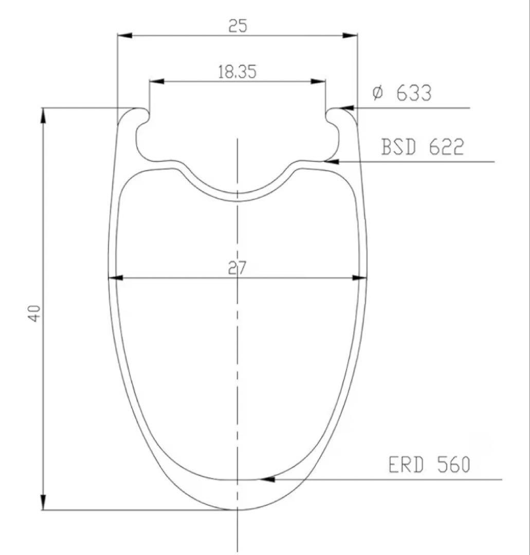 【美品】ICAN ‪‬(alpha)40 pro カーボンホイール　リアのみ