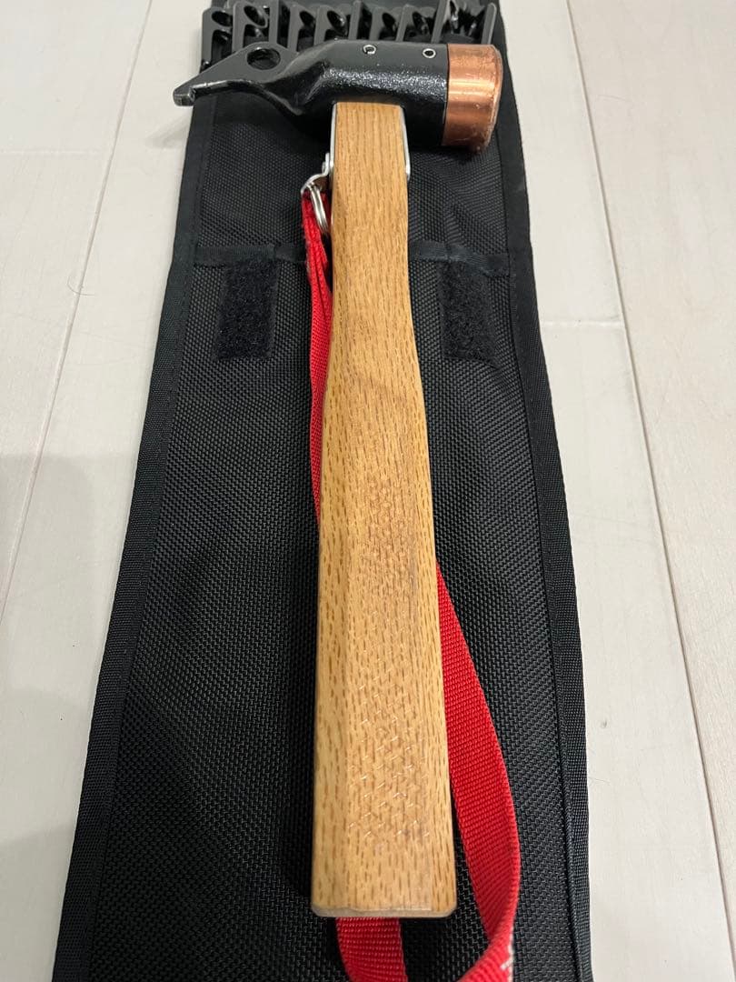 スノーピーク　ペグ　ハンマーセット　収納ケース付き　ペグは中古　１回使用