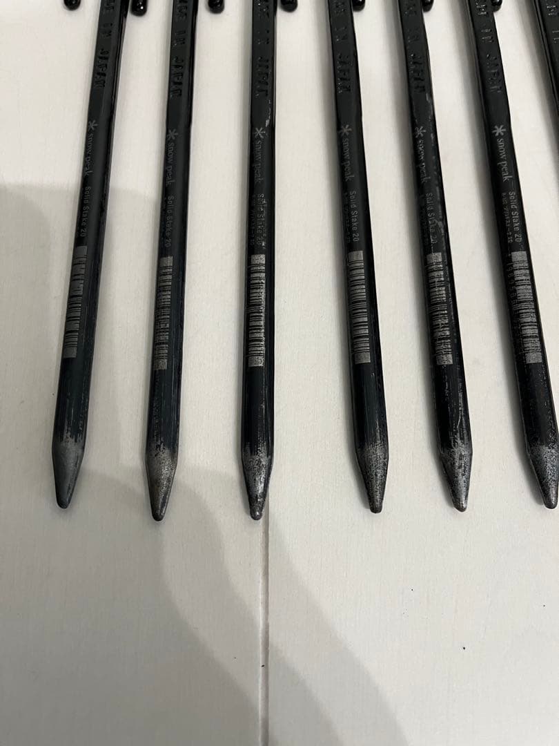 スノーピーク　ペグ　ハンマーセット　収納ケース付き　ペグは中古　１回使用