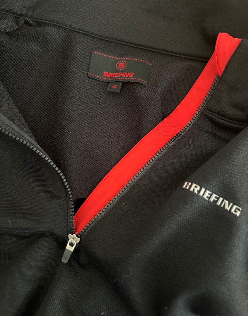 BRIEFING GOLF ハーフジップ トップス　ブラック　M